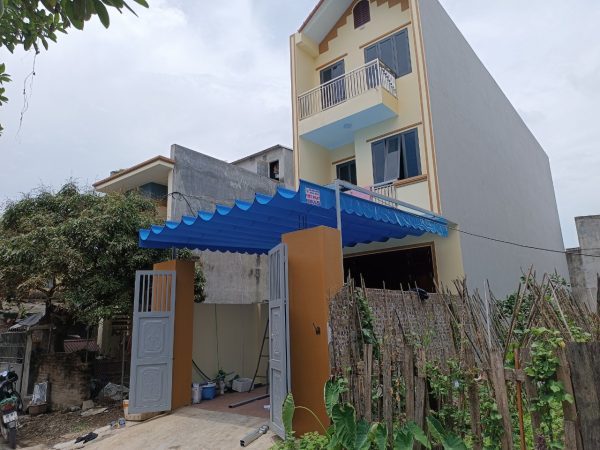 Bạt mái xếp che nắng mưa lượn sóng